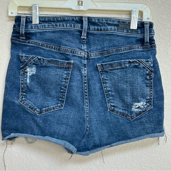 Buckle Black Shorts Women’s Fit No. 75 Distressed High Rise Denim 26 Raw Hem - Picture 2 of 6